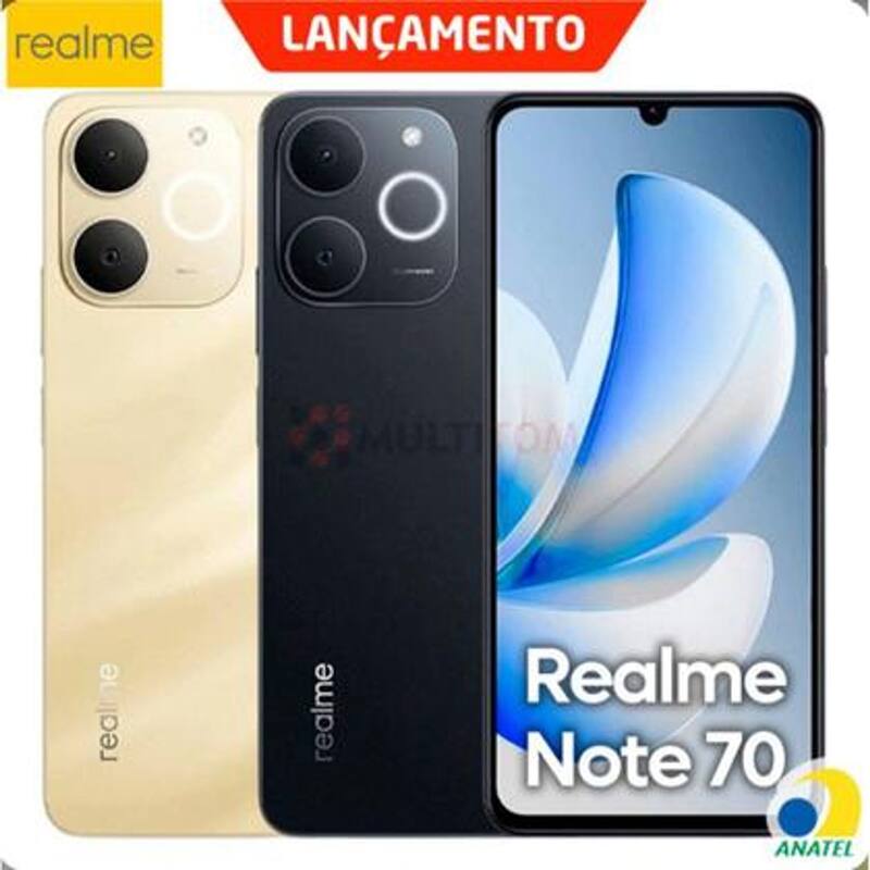 Celular Realme Note 70 8GB 256GB Gold Global - Realme Note 70